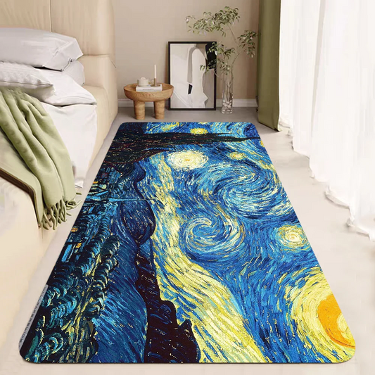 Fußmatte, Van Gogh, Nachttischmatte, Küchenteppich, Heim-Fußmatten, Eingangstür-Teppiche, Gebetsteppich, Fußmatten, Fußbad, Badezimmer-Dekoration