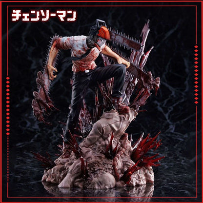 29cm Chainsaw Man Denji Anime Figures Pvc Statue Chainsawman Figure Action Figurine Model Collection Doll Decoration Toy Gifts