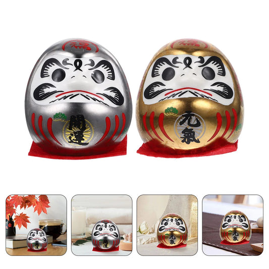 2 Pcs Dharma Decorations Car Interior Figurines Home for Asian Tumbler