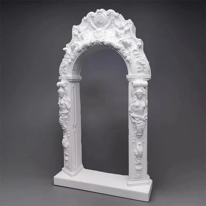 Rococo Style Goddess Door Cave Plaster Drawing Set Structure Art Architecture Sculpture Ornament Room Living Room Desktop Decor