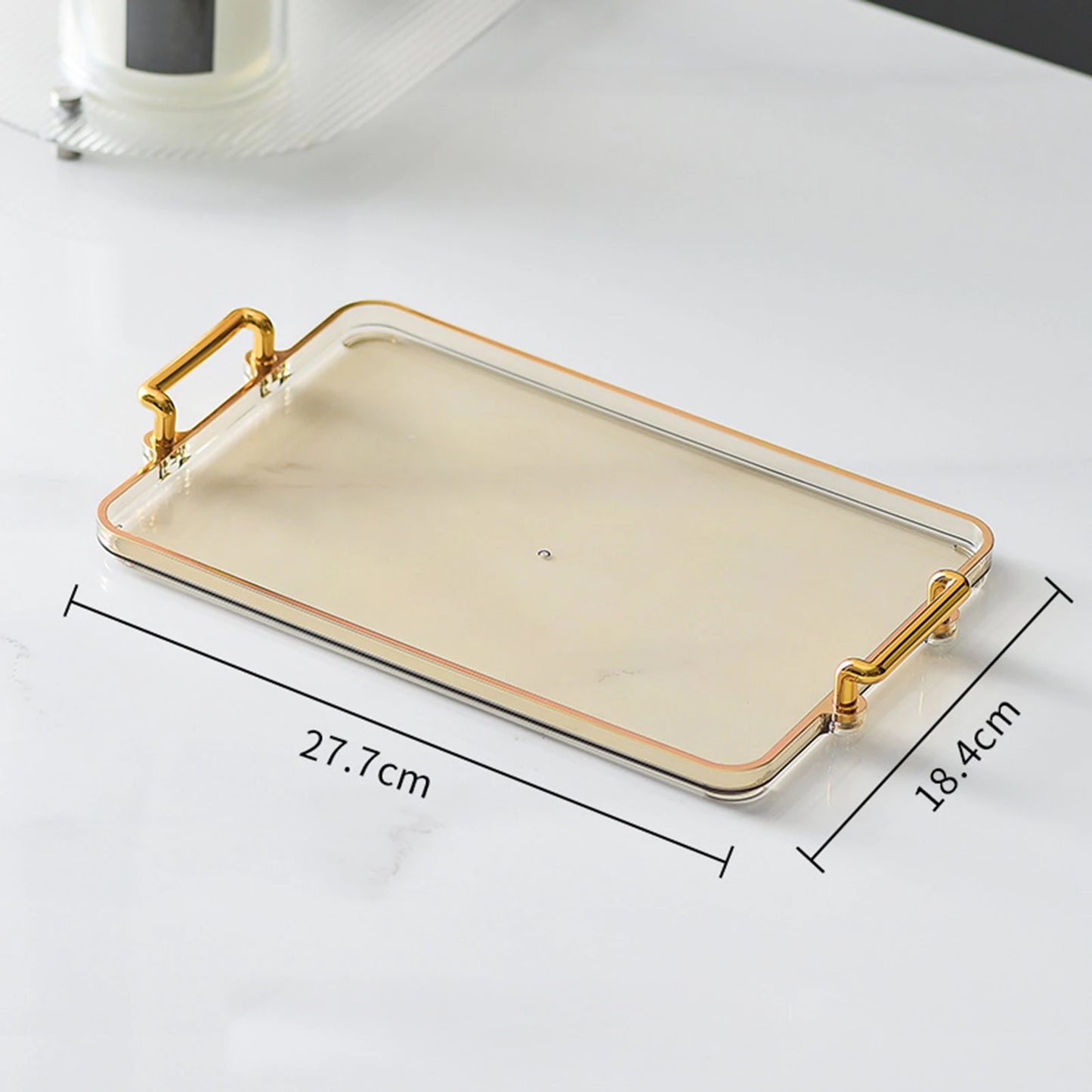 Farmhouse Serving Tray Countertop Organizer Food Cup Serving Tray Decorative Vanity Tray for Bedroom Shower Office Hotel Home