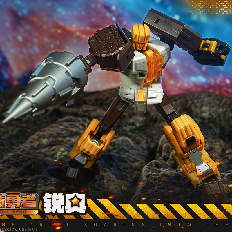 CRAFTSMAN TOYS Computron DJS-02A DJS-02A Transformation STEEL DRILL Nosecone MINI 10cm Action Figure 10cm