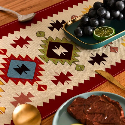 Bohemian Chic Linen Table Runners Dining Room Decor Durable Home Dining Table Runners Holiday Party Supplies Decorations
