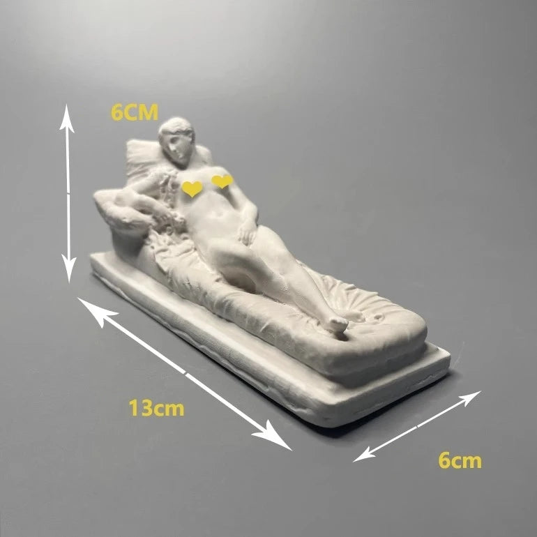 Retro Roman Art Senior Niche Home Living Room Luxury Decoration Relief Plaster Sculpture Personality Desktop Miniature Ornaments