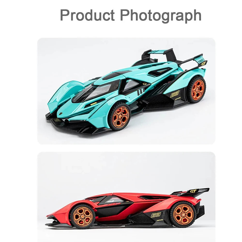 1:32 Lambor V12 LP740 Toys Model Cars Alloy Diecast Vehicles Models with Light Sound Super Sport Car Toy Children Birthday Gifts