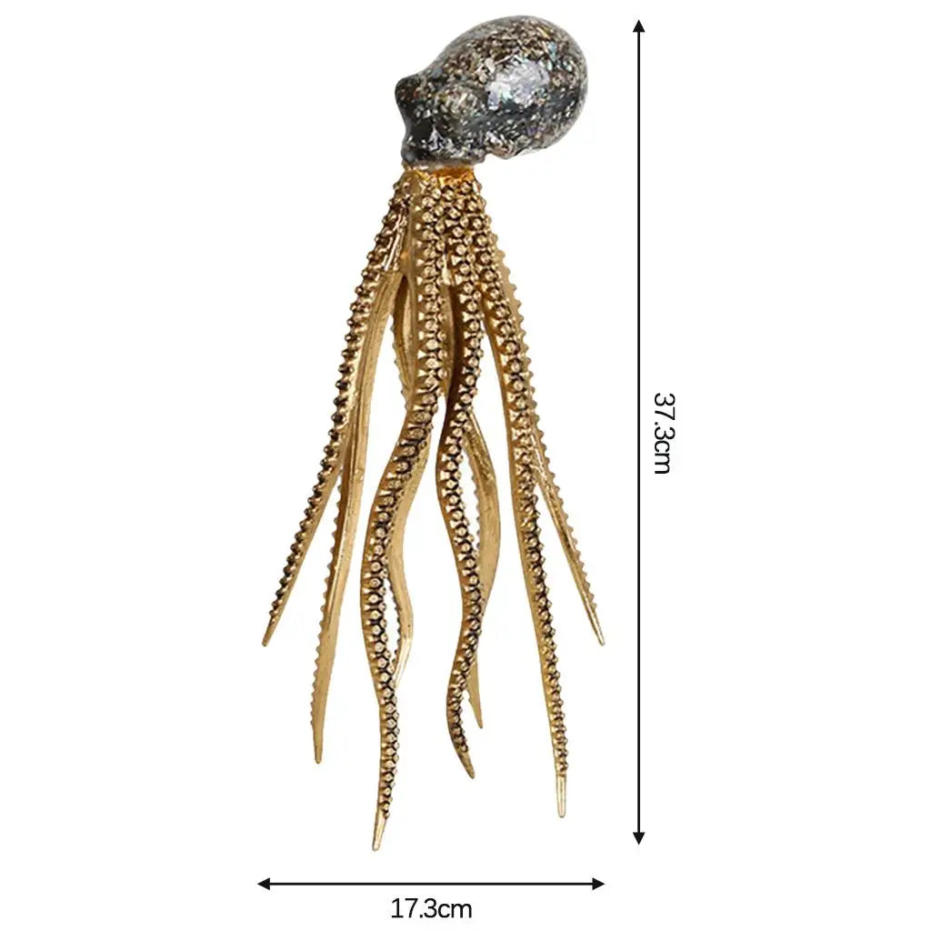 Resin Simple Octopus Shell Fragment Design Handicraft Living Room Decoration Ornaments Sculpture Art Animal Crafts