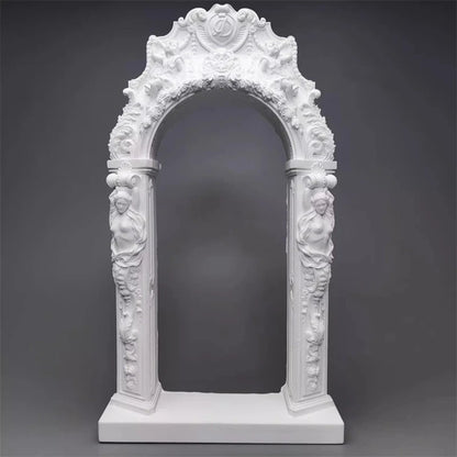 Rococo Style Goddess Door Cave Plaster Drawing Set Structure Art Architecture Sculpture Ornament Room Living Room Desktop Decor