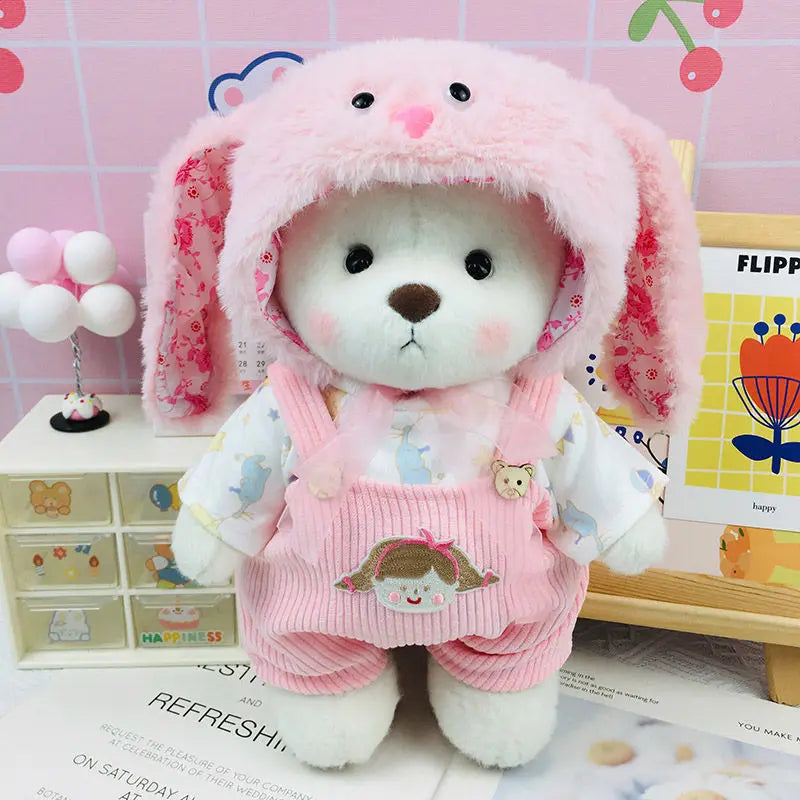 30cm Doll Lina Doll Clothes Plush Toy Set Teddy Bear Kawaii Anime Accessories Dress Up Cute Cartoon Friends Holiday Gift