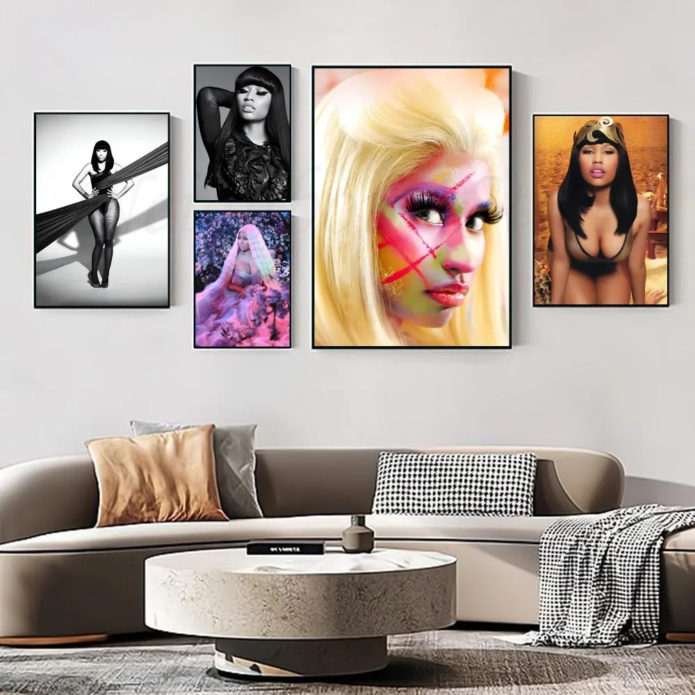 Popular Pop Singer-Nicki Minaj Poster Wall Art Home Decor Room Decor Digital Painting Living Room Restaurant Kitchen Art