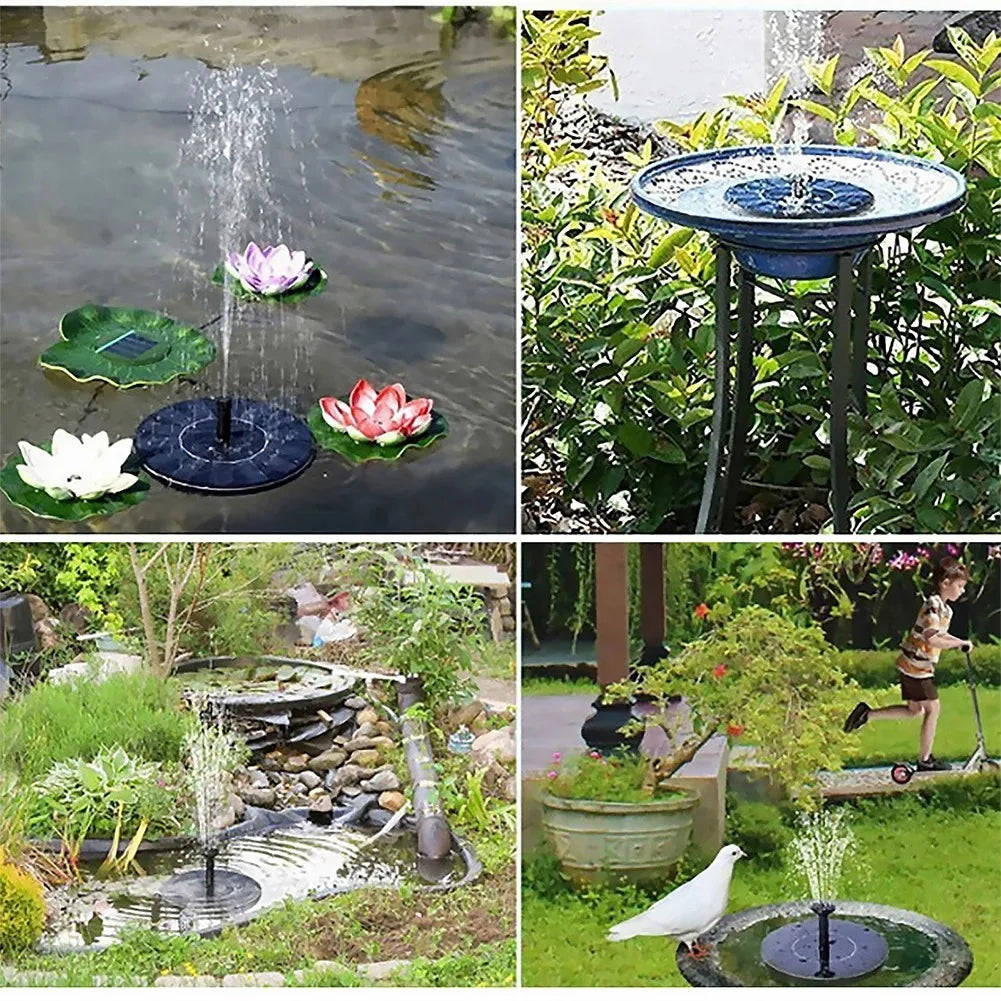 13cm, 16cm, 18cm Floating Solar Fountain Pumps - Your Key to Gorgeous Bird Baths and Garden Pond Decor