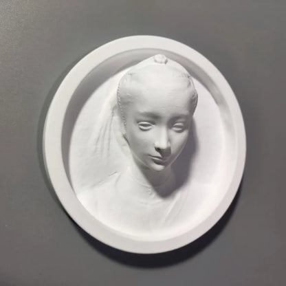 Nordic Woman Plaster Retro Art Relief Sculpture Ornaments Interior Figurines Desktop Decor Statue Modern Home Decor Items Luxury