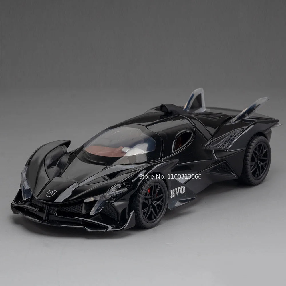 1/32 Metal Die Cast Apollo EVO Cars Model Toy with Light and Music Sports Car Toys Doors Opened Vehicles for Kids Birthday Gifts