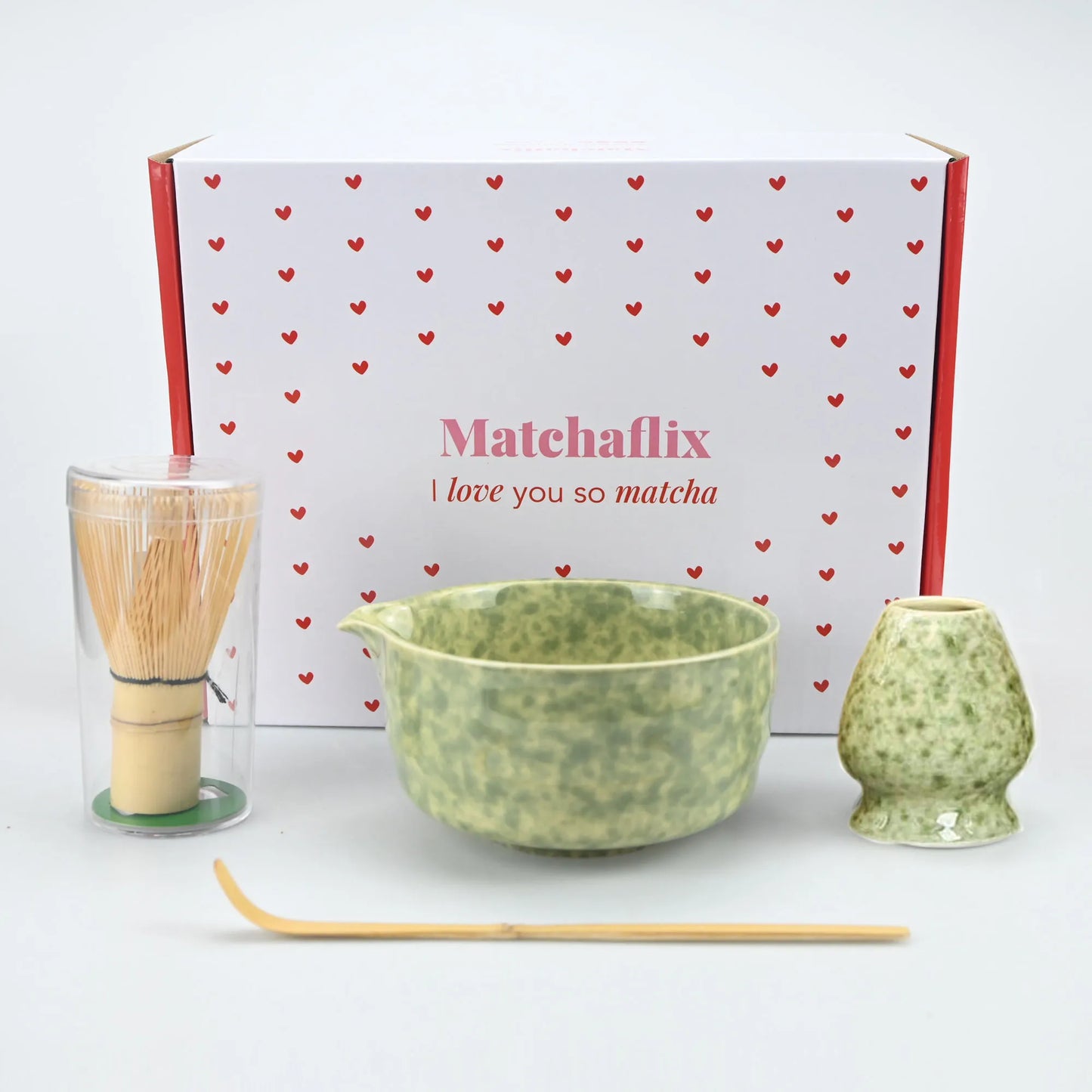 4PCS Ceramic matcha set with mouth bowl high-value tea ordering tool Japanese matcha bowl, the perfect gift for gifting