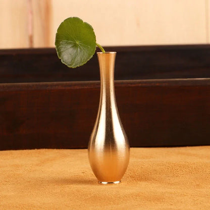 Reines Kupfer Mini Vintage Vase Ornament Home Dekoration Retro Messing Blumenflasche Figuren Modernes Licht Luxus Dekoratives Kunsthandwerk