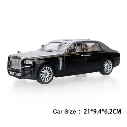 1:24 Mansory Rolls-Royce Phantom HONGQI HS9 Models Toys Cars Wheel Pull Back Miniature Car 6 Doors Opened Vehicles Kids Gifts