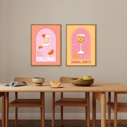 Matisse Juice Fruit Pink Orange Poster Cute Bohemian Art Heart Wall Art Flower Market Fashion Gallery Wall Bedroom Decoration