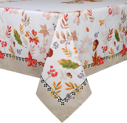 Autumn Maple Leaf Rectangle Tablecloth Table Decor Thanksgiving Waterproof Table Cloth for Wedding Party Thanksgiving Decoration