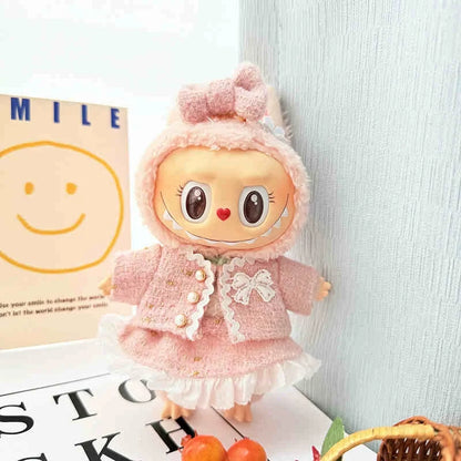 17cm Lafufu Doll's Clothes Shoes Bag The Monster Outfit Accessories Clothing Gift Sweet Princess High-quality Dress