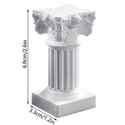Roman Pillar Greek Column Statue Pedestal Candlestick Stand Figurine Sculpture Indoor Home Dinning Room Garden Scenery Decor