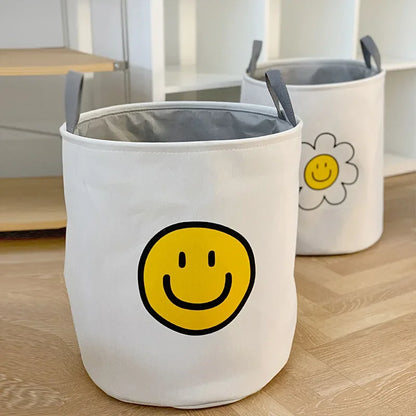 Thickened Cloth Storage Bucket Student Dormitory Household Balcony Clothes Dirty Clothes Bucket Children's Toys Storage Basket