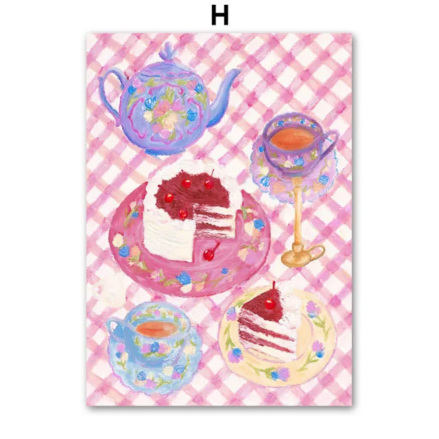 Women's Statue Unicorn Clothes Food Abstract Wall Art Canvas Oil Painting Posters And Prints Wall Pictures For Living Room Decor