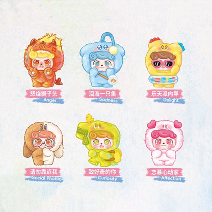 In Stock Q.KID Emotional Hairy Monsters Series Vinyl Blind Box Mystery Box Caixa Caja Dolls Gift Anime Figure Toys