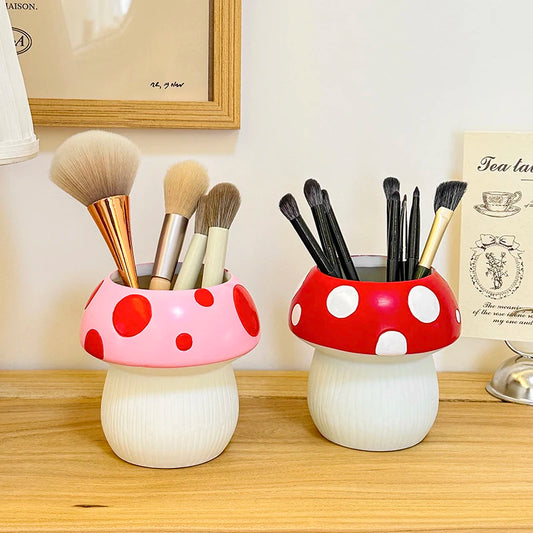 Miniso Creative Cute Mushroomseries Pen Holder Stationery Storage Desktop Decoration for Friends Birthdays Gift