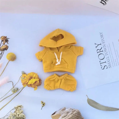 Lafufu Casual Sweatsuit Set - Comfy Lafufu Clothes for 15/17cm Dolls Featuring Ribbed Hem Details