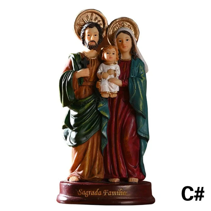 Sculpture de la sainte vierge marie, 1 pièce, Statue de table de jésus Christ, Figurine de notre dame des Lourds