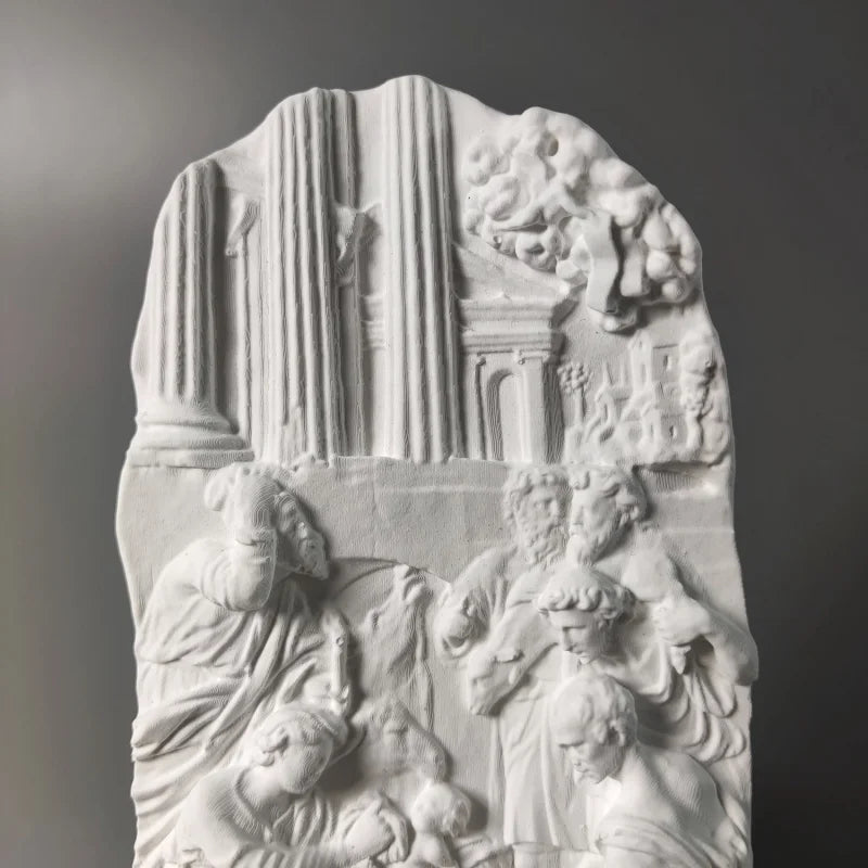 Nordic Retro Relief Art Ornaments Plaster Figure Sculpture Decoration Interior Living Room Figurines Desktop Decor Statue Modern