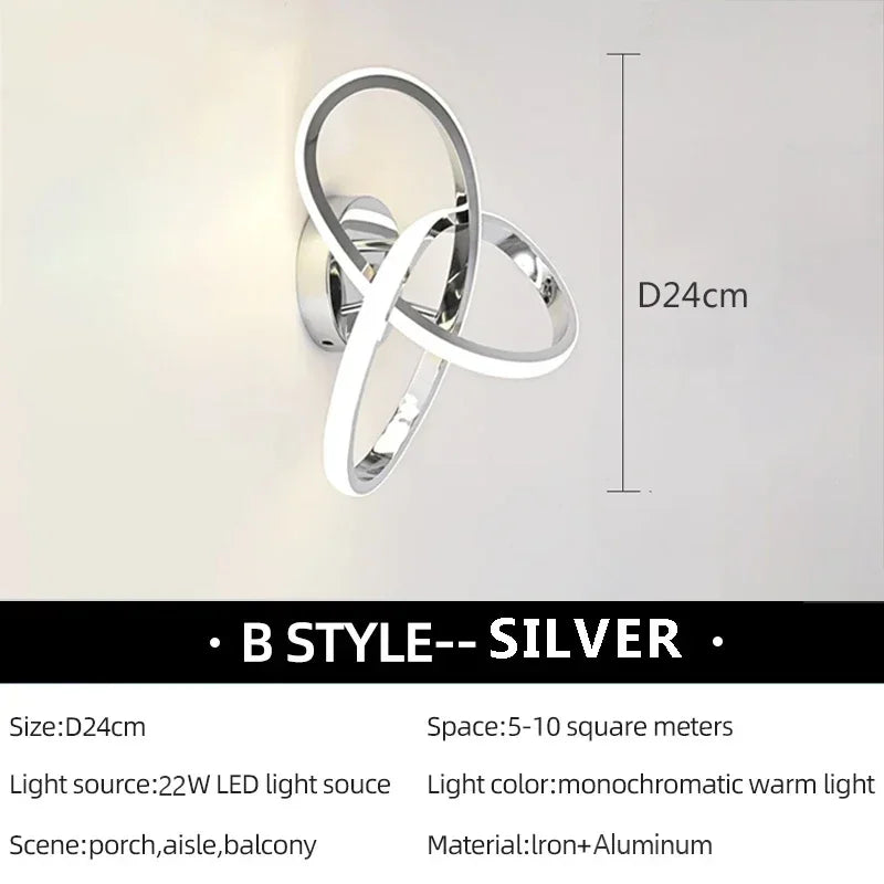 LED Wall Lamp Modern Creativity Ceiling Lights For Bedroom Bedside Living Room Corridor Indoor Home Decoration Lighting Fixtures