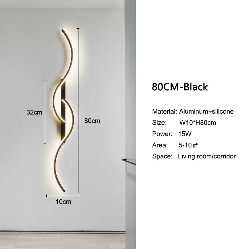 Indoor LED Wall Lights Wall Lamps for Bedroom Bedside Wall Sconces Black Gold White Indoor Lighting for Corridor Aisle Balcony