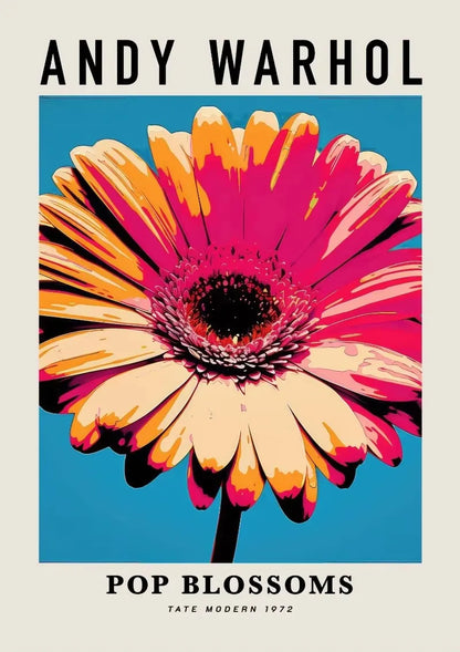 Andy Warhol Artwork Flowers Tulip Sunflowers Daisies Peony Abstract Poster Canvas Paintings Wall Art Pictures Home Decor