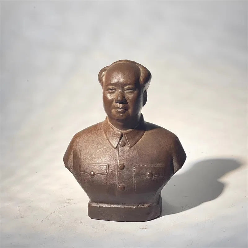 Great Man Mao Zedong Statue Synthesized Stone Bust Study Office Desk Ornament Home Decoration Souvenir Study Room Statue Crafts