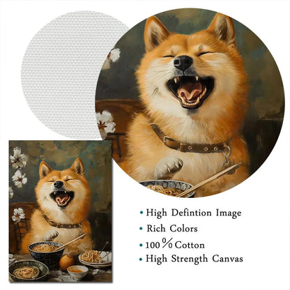 Lamian Noodles Animal Raccoon Hamster Bear Poster Canvas Printing Vintage Animals Kitchen Art Decor Home Dining Room Decoration