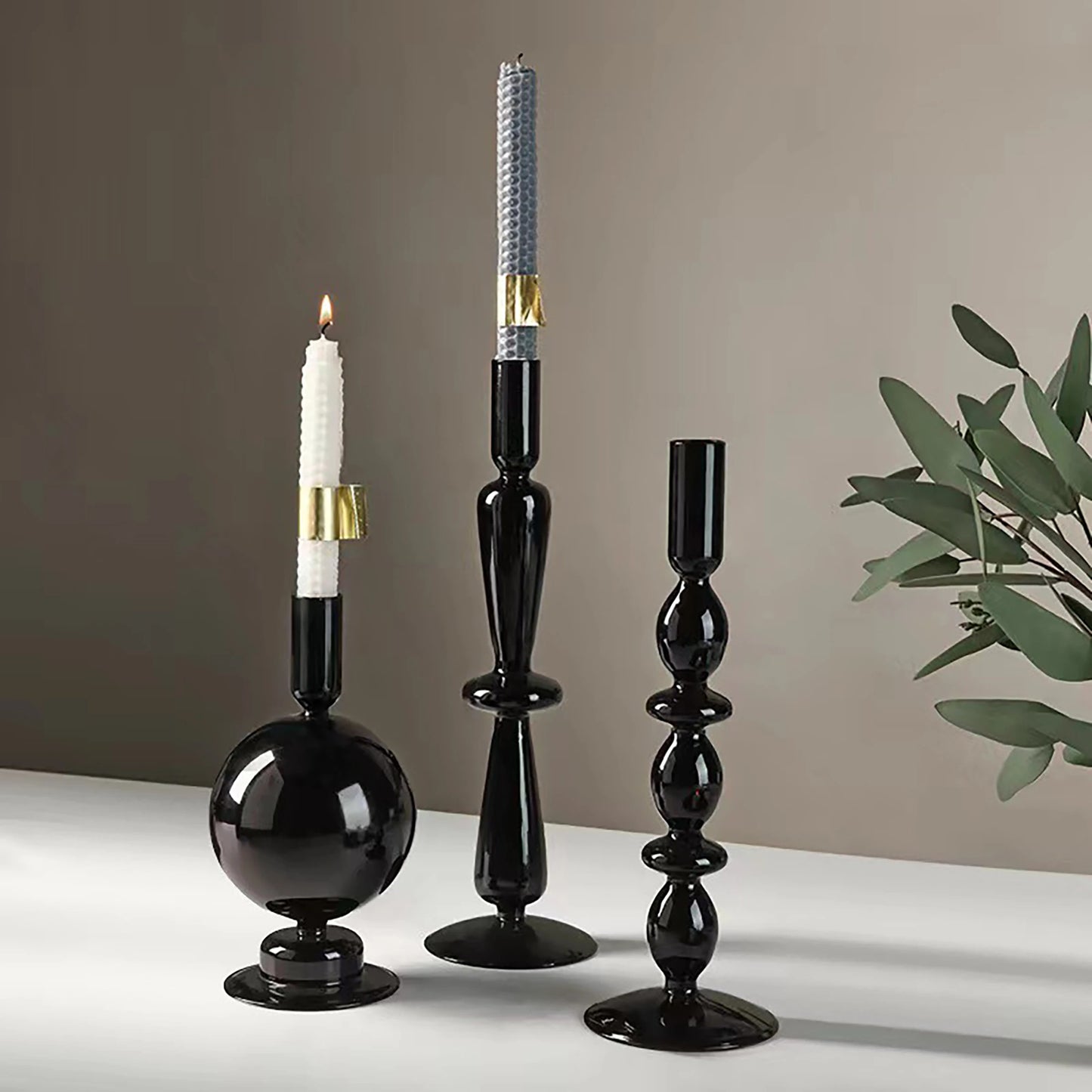 Black Modern Glass Candle Holders Choose From Our Exclusive Range To Find The Perfect Fit for Your Style.
