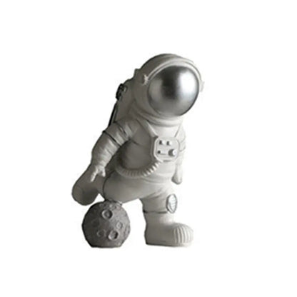 Astronaut Figurines Christmas Resin Spaceman Moon Sculpture Decorative Cosmonaut Statues Miniatures Gift for Kids Toy Home Decor