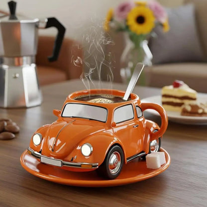 Beetle Car Coffee Mug Funny Semi Truck Heat Resist Coffee Cup Resin Creative Tea Cups Handmade Unique Drinkware for Home Kitchen