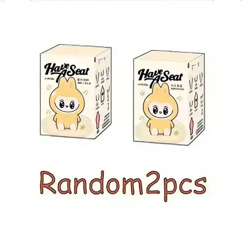 New For labub The Monsters Blind Box Exciting Macarons V3 Big Energy Vinyl Toy Have A Seat Cute Figure Collection Birthday Gifts