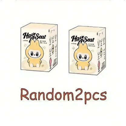 New For labub The Monsters Blind Box Exciting Macarons V3 Big Energy Vinyl Toy Have A Seat Cute Figure Collection Birthday Gifts