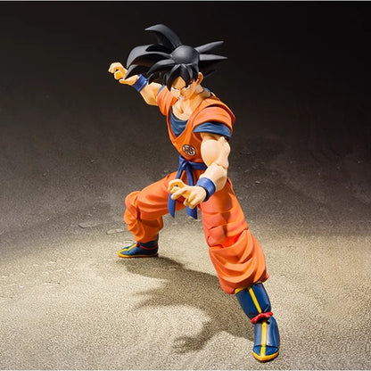 Original BANDAI S.H.Figuarts Goku Kakarotto Dragon Ball Anime Figure Toys Genuine SHF Super Saiyan Moveable Action Figurine Gift