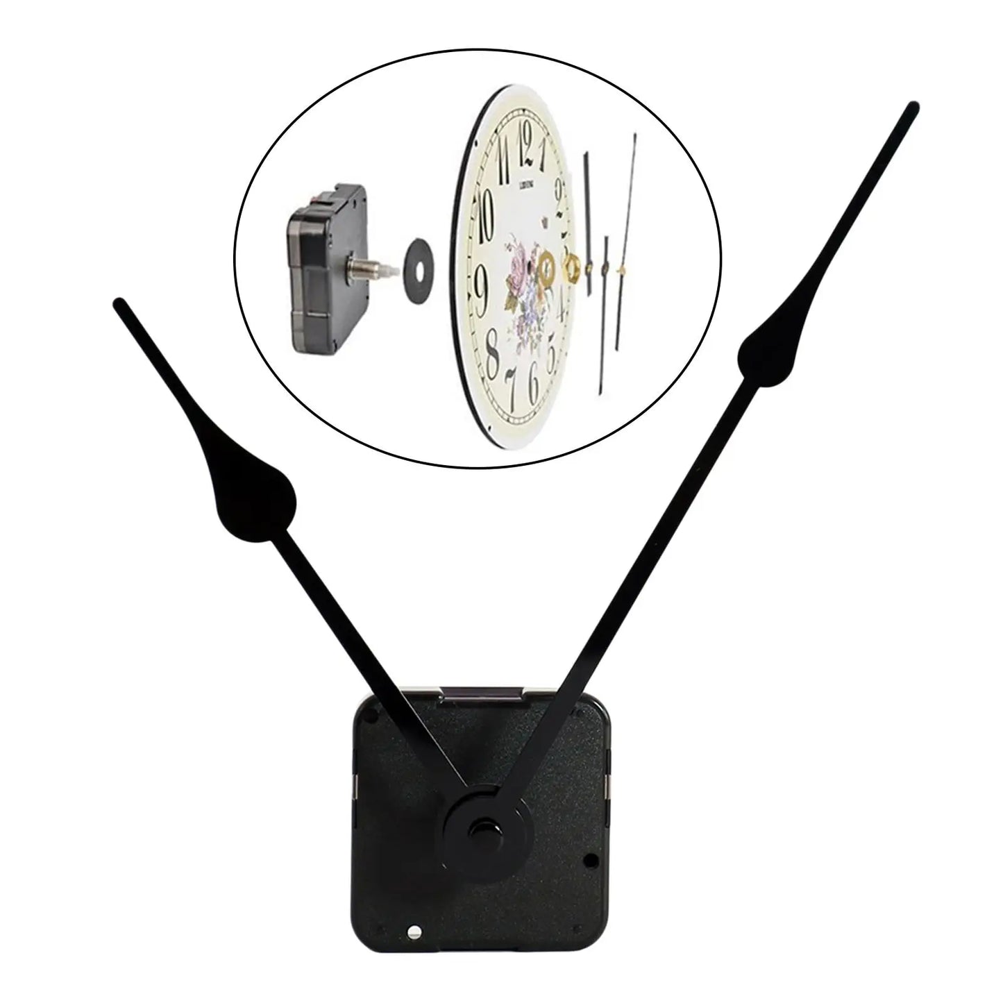 Long Shaft Clock Replacement Movement DIY Wall Clock Movement Mechanism