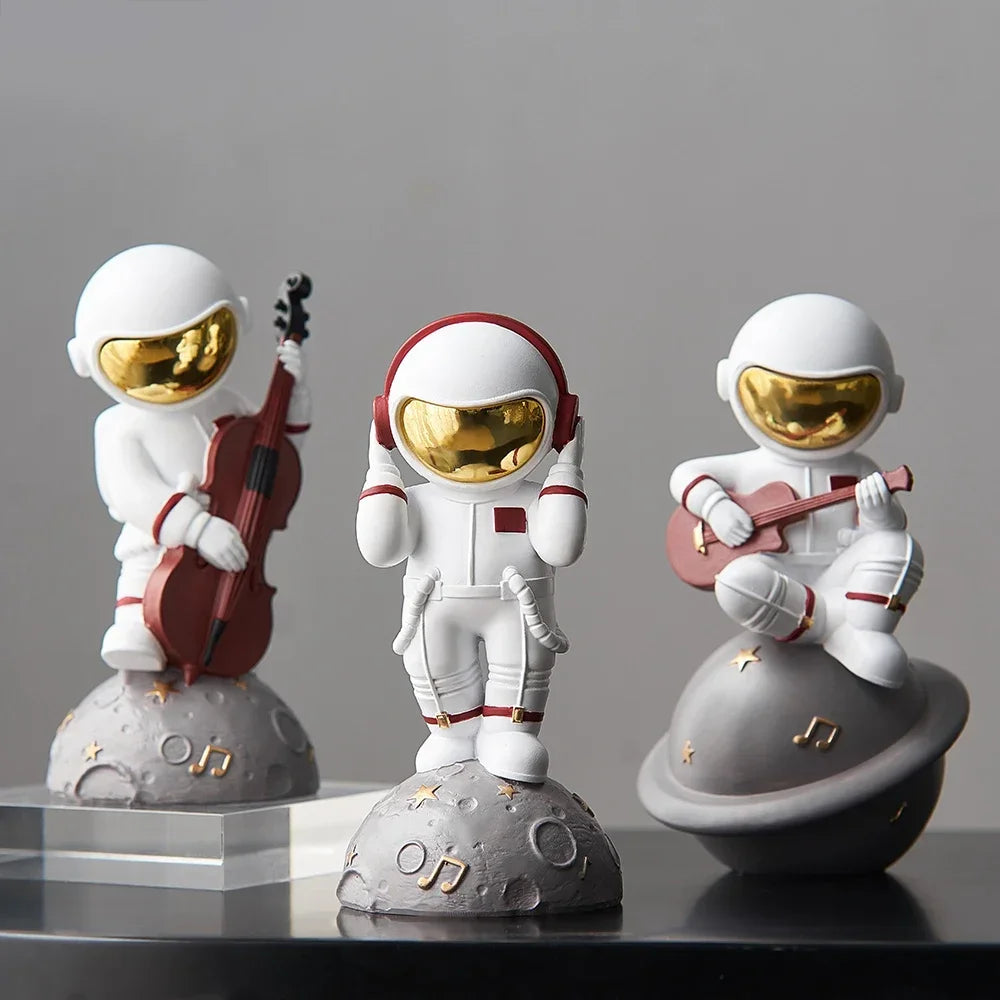 Statue d'astronaute au Design moderne, Sculpture d'astronaute, décoration de chambre à coucher, artisanat de bureau, cadeaux pour enfants