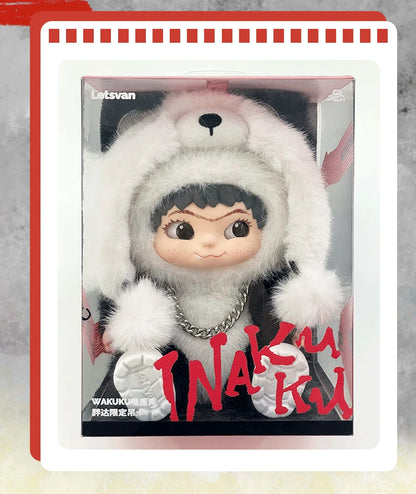 Wakuku Blind Box Fuzzy Trendy Fun Party Series And Wakuku Panda Elevator Action Figure Doll Bag Surprise Bag Pendant Doll Gift