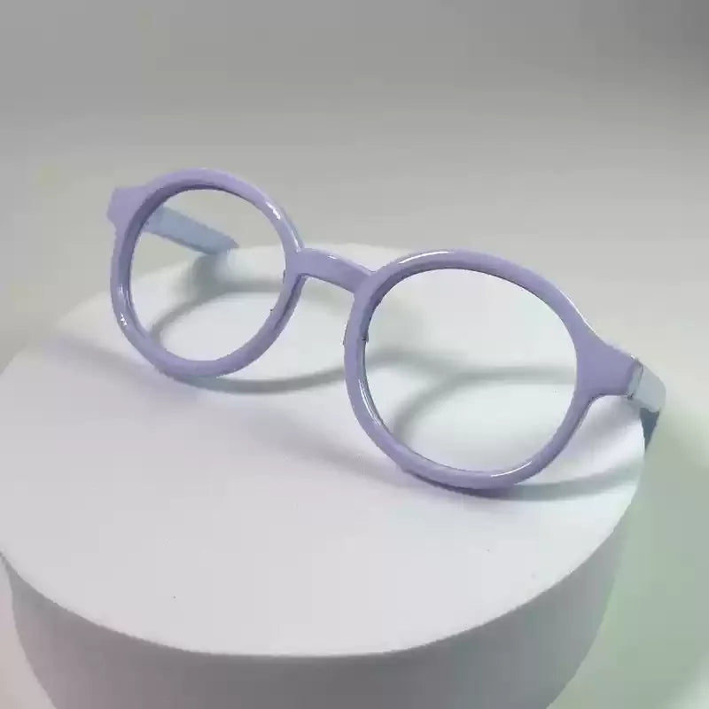 New Hot 17cm Lafufu Glasses 6.5cm Transparent Plastic Glasses For 15/17cm  For Lafufu0 Doll Sunglasses In Stock