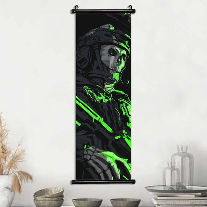 HD Hanging Scroll Call Of Duty Painting Modern Wall Artwork Simon Riley Picture Print Canvas Game Poster Home Decor Living Room