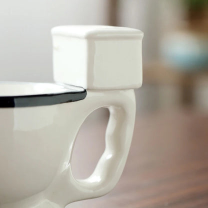 Tasse de toilette en céramique de 300ml, 1 pièce, tasse créative et bizarre, nouveauté de modélisation, tasses à café