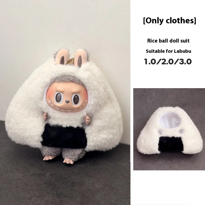 In Stock For 17 Cm V1/V2/V3 Ropa Lafufu Clothes Fried Shrimp Onesie Explosion Cute Animal Clothes Outfit Display Kawaii Gift