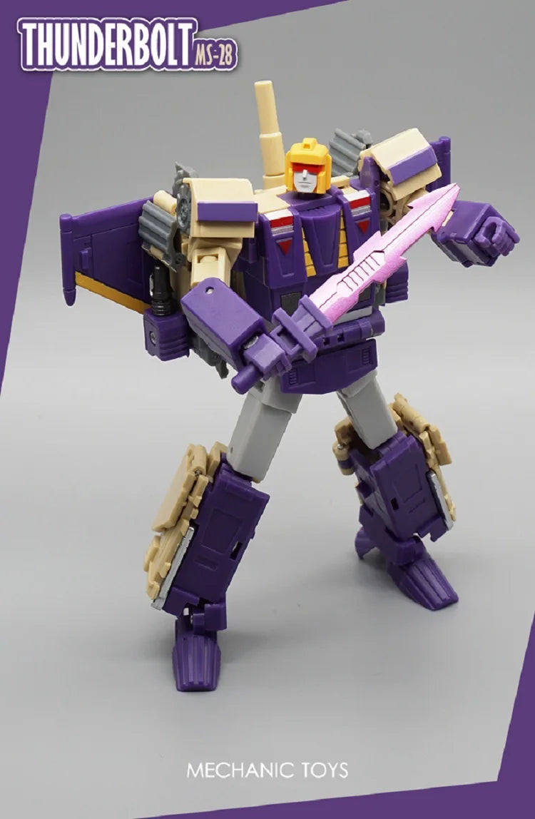 MFT MS28 MS-28 Blitzwing Thunderbolt Transformation Mini Pocket Action Figure Robot Model Collection Deformed Toys Gift
