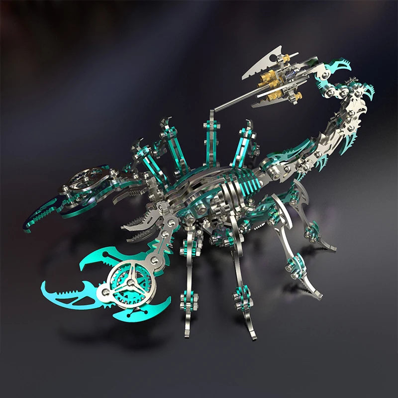 Colorful 3d Metal Scorpion King Toys Assembly Decoration Educational Jigsaw Puzzle Diy Assemble Adult Birthday Gifts For Kids